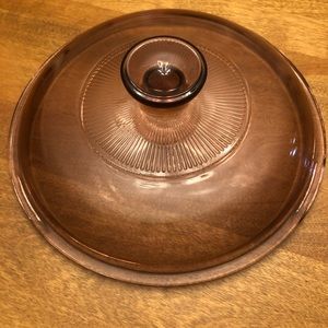 Pyrex corning vision wear pink glass lid v2.5c